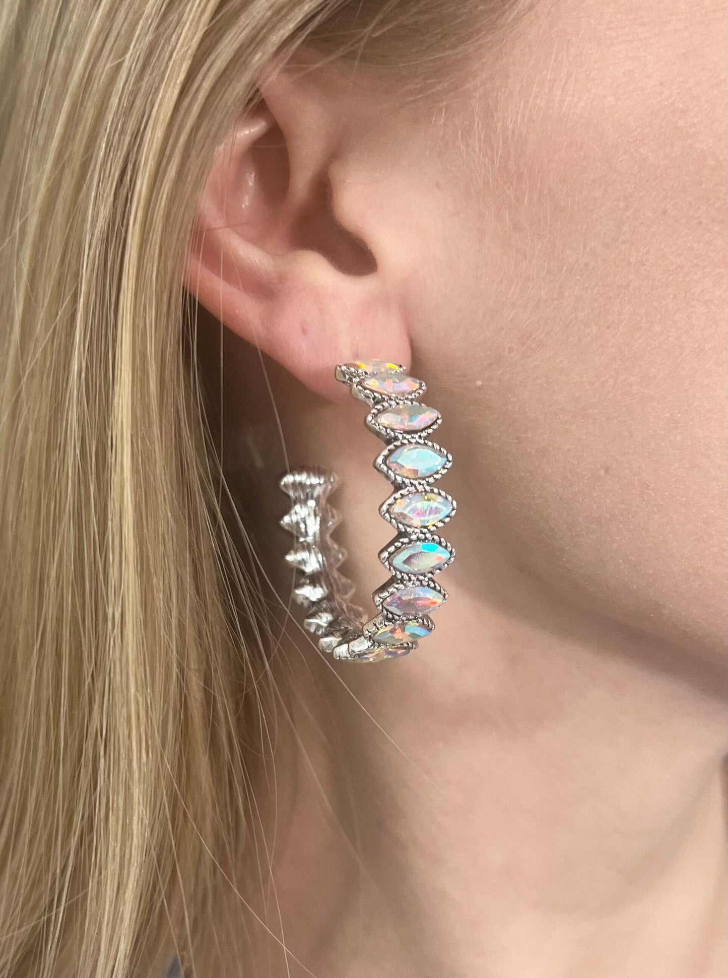 Stunning Stone Hoops