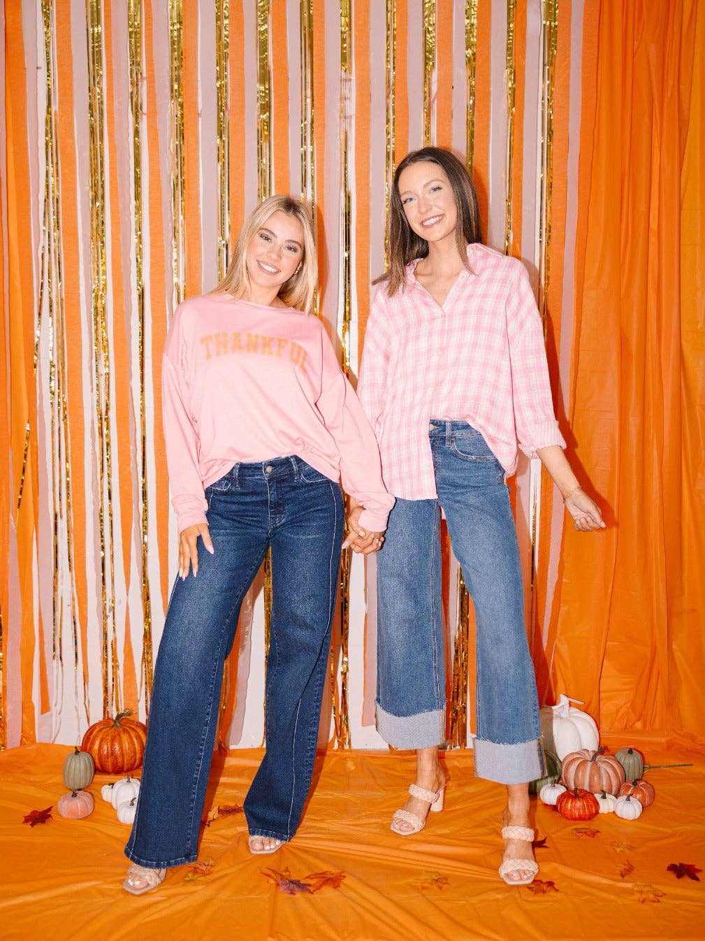 The Kathryn Button-Up, Pink Plaid: Pink / XL