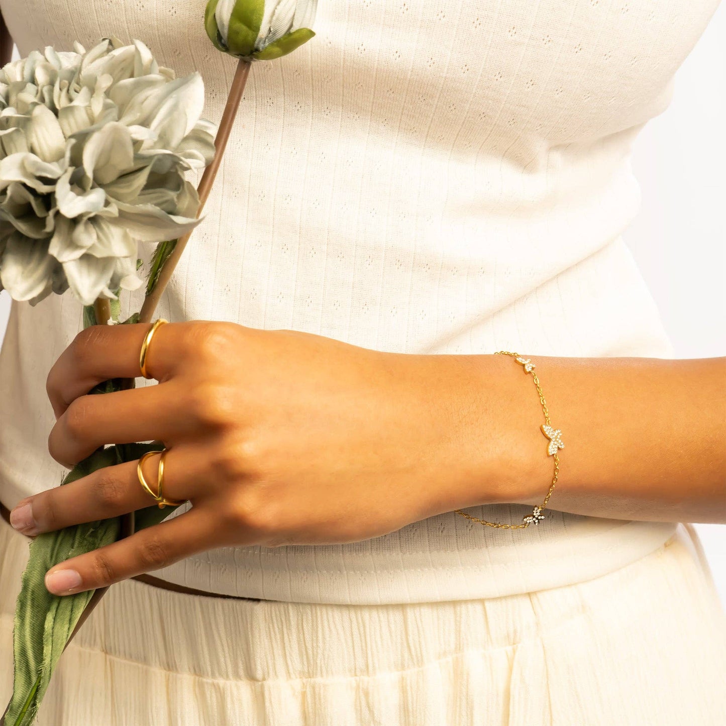 18K Gold PVD Stainless Steel Gold