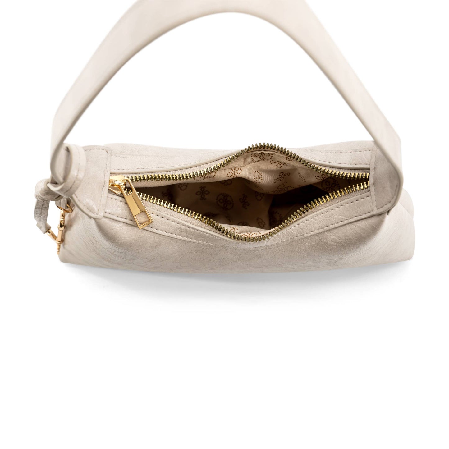 Kaitlyn Heart Locket Shoulder Purse: Cement
