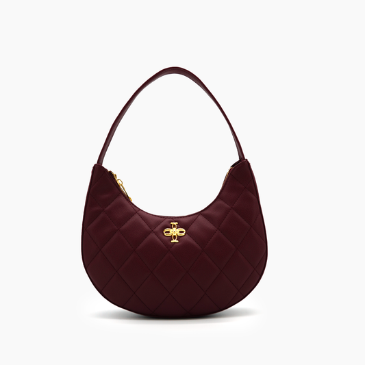 Red Astra Quilted Adjustable Shoulder strap