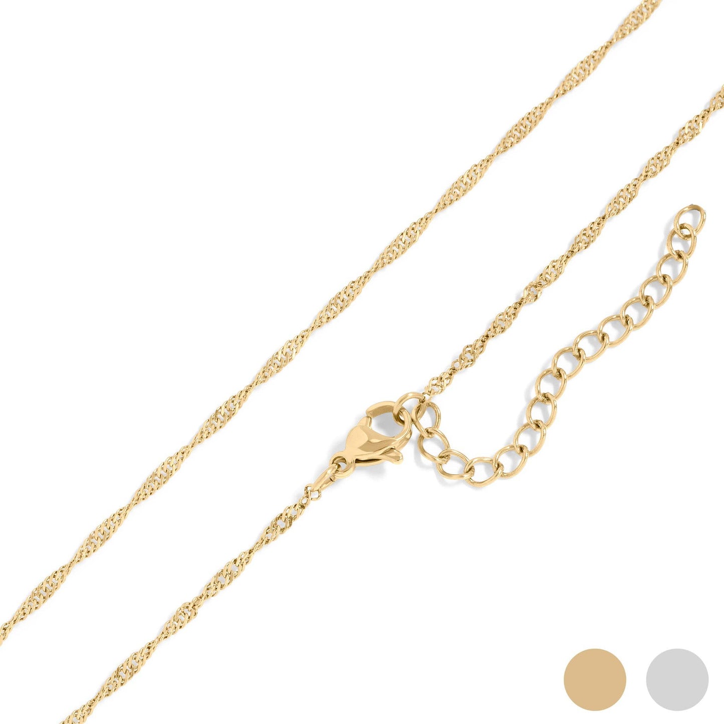 Twisted Gold Beauty Necklace