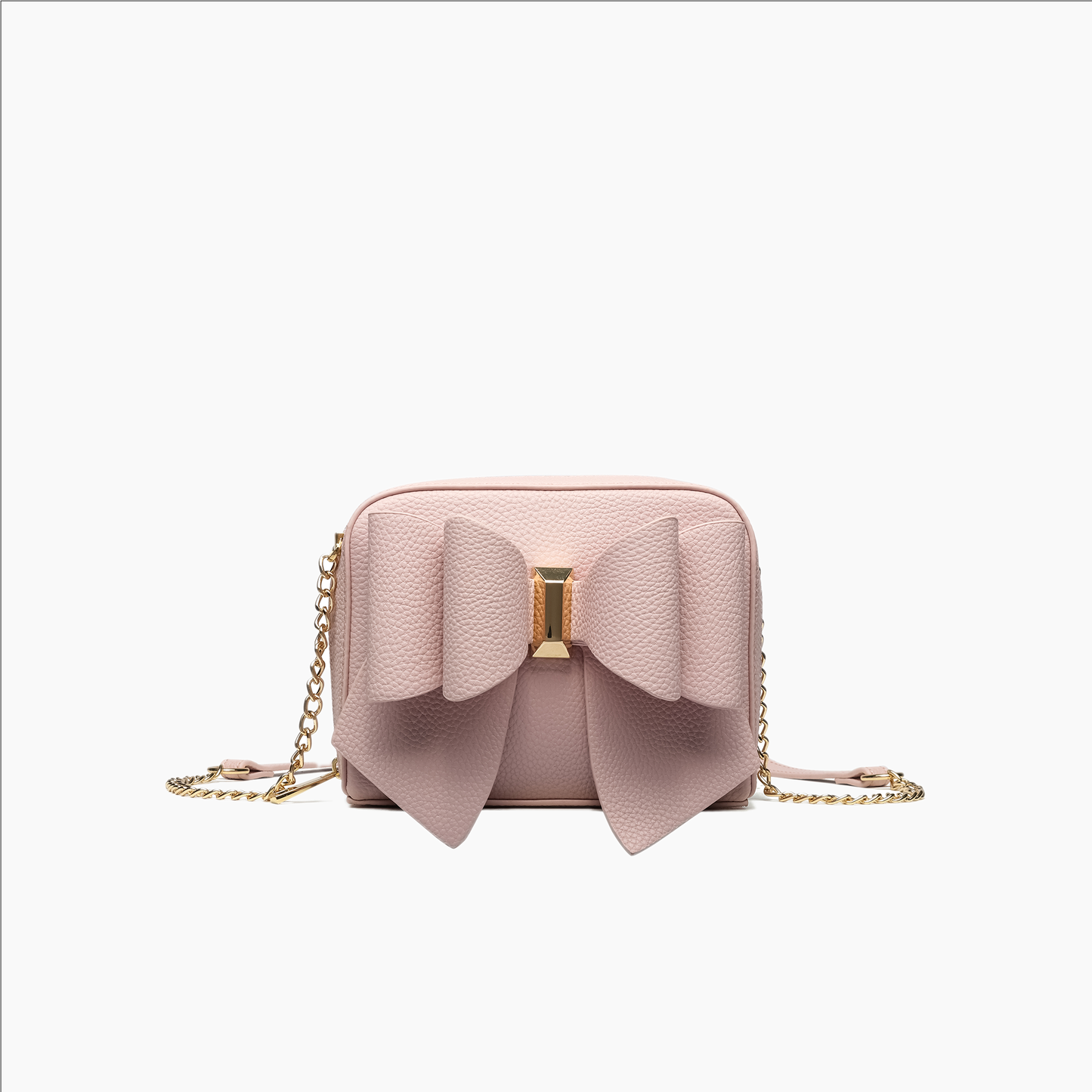 Boxy Bow Crossbody: Blush
