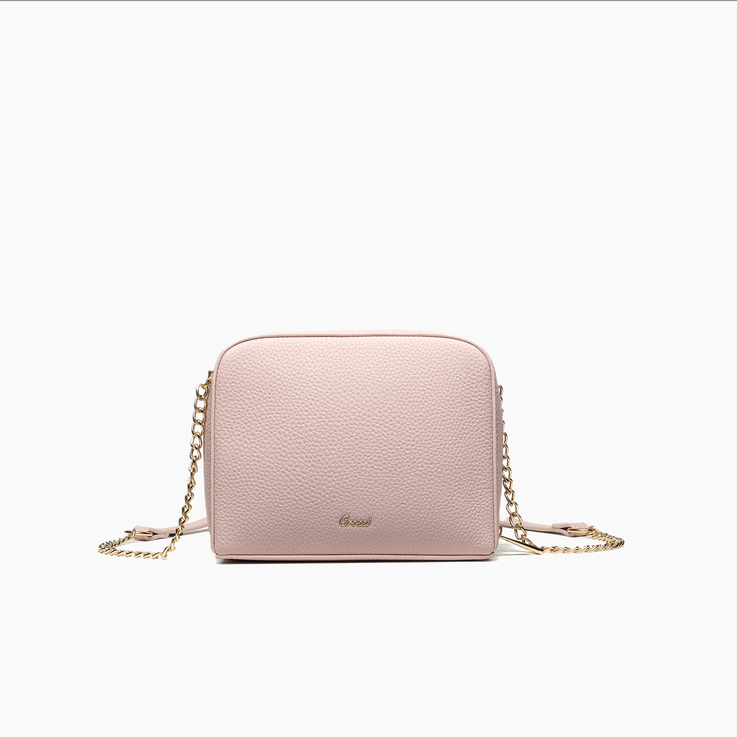 Boxy Bow Crossbody: Blush