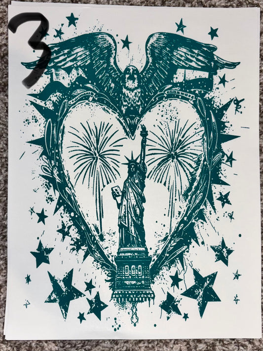 Eagle and stars