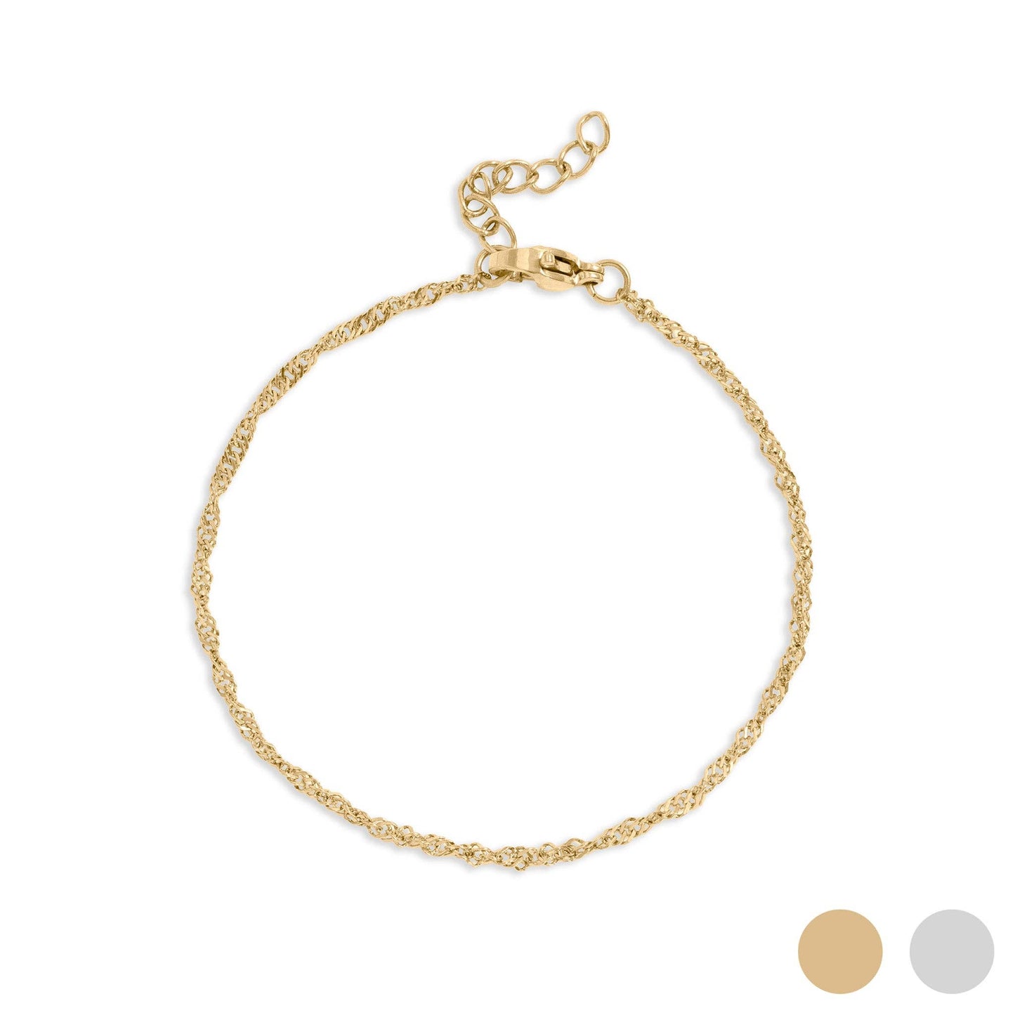 Twisting bracelet Gold