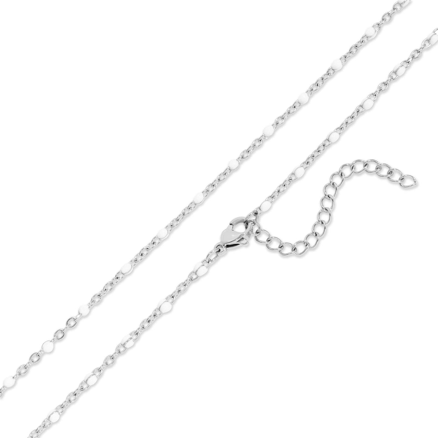 Elegant White Chain Necklace 🤍