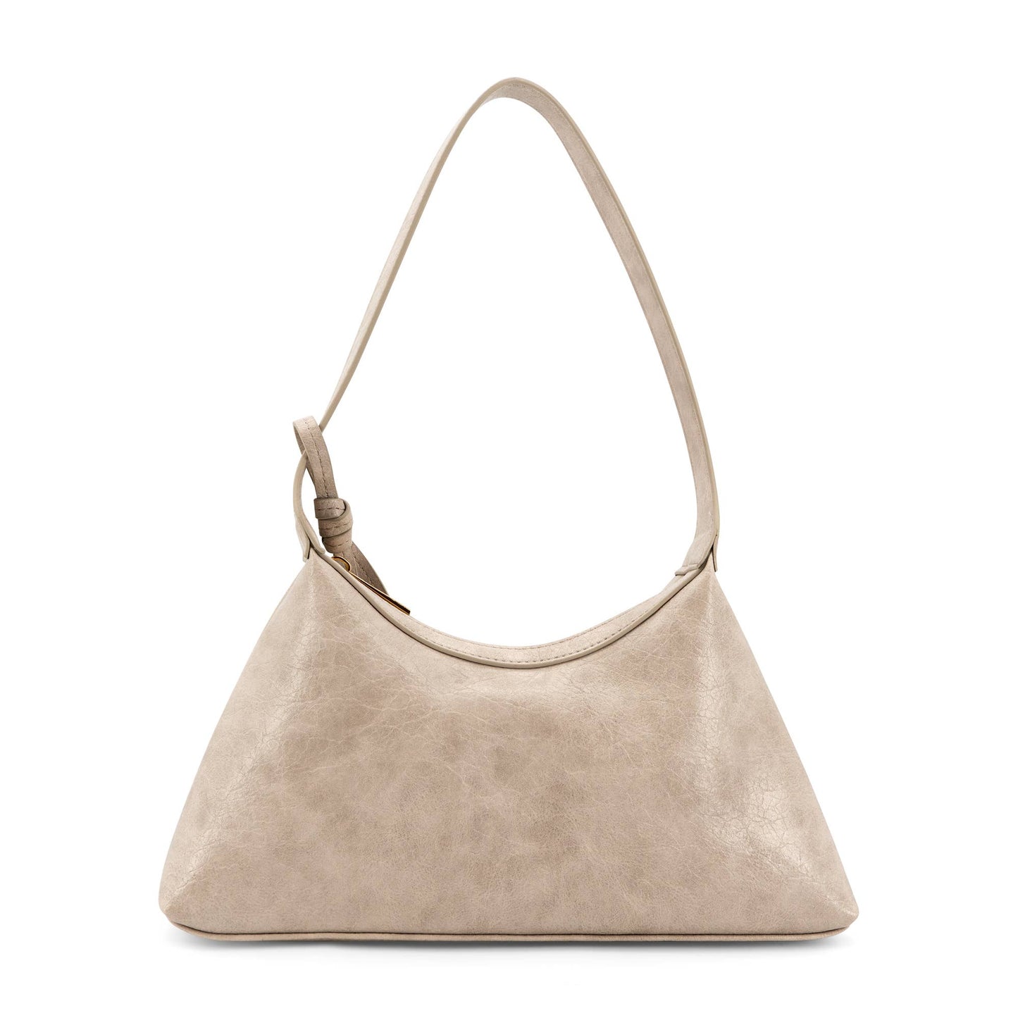 Kaitlyn Heart Locket Shoulder Purse: Cement
