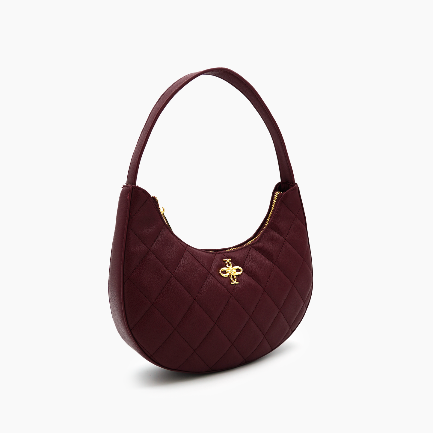 Red Astra Quilted Adjustable Shoulder strap