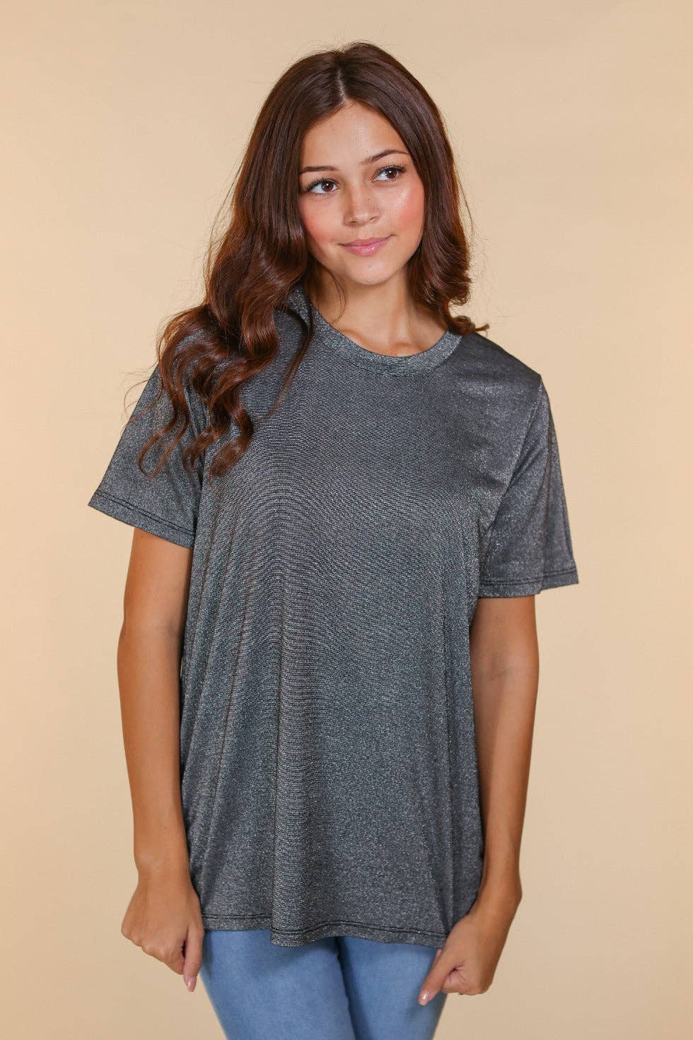 Glitter Black shirt L
